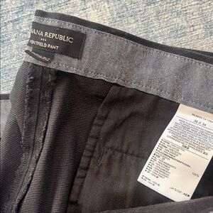 Banana Republic Charcoal Knit-Flex Trousers